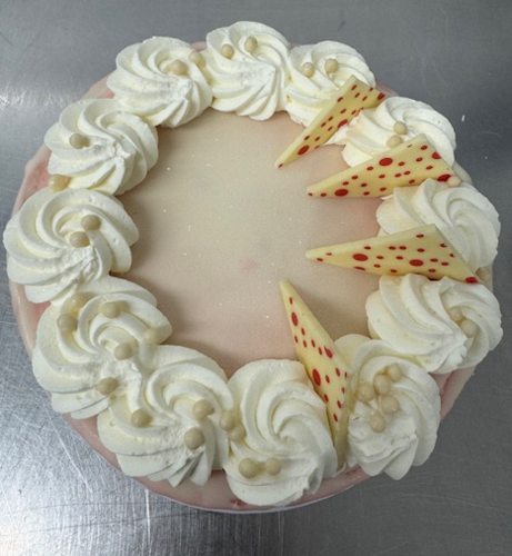 White Chocolate Strawberry Buttercream Cake product photo